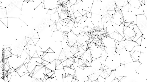 Artificial neural network nodes for solving AI artificial intelligence problems. Motion Animation. Video available in 4K FullHD and HD render footage