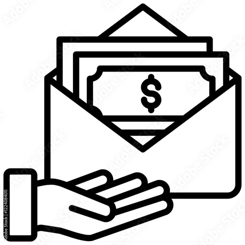 Earning Outline Icon