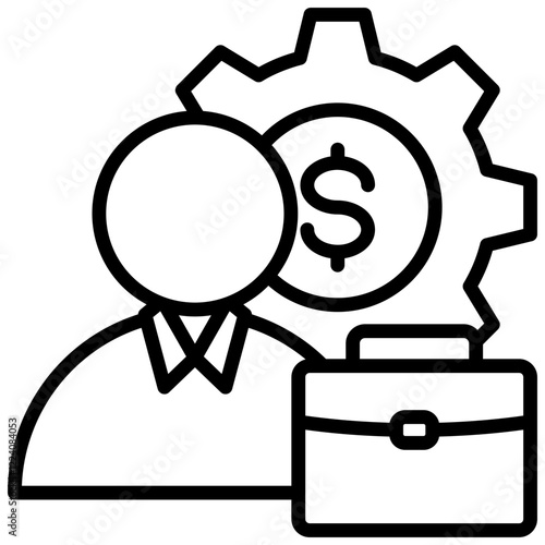 Entrepreneurship  Outline Icon