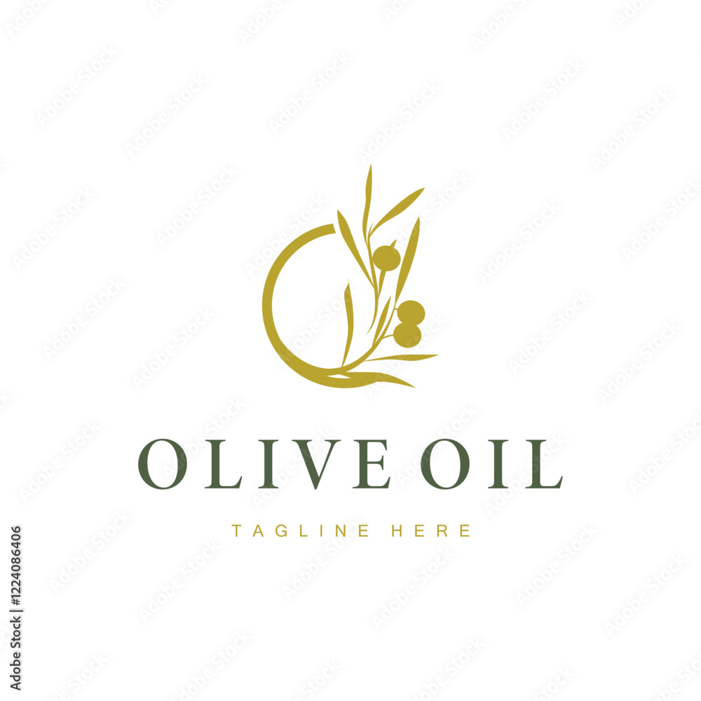 simple olive logo design olive fruit plant symbol of beauty and spa business brand template simple olive logo design olive fruit plant symbol of beauty and spa business brand template