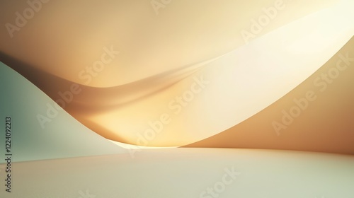 Grainy abstract light softens the sepia to jade gradient backdrop