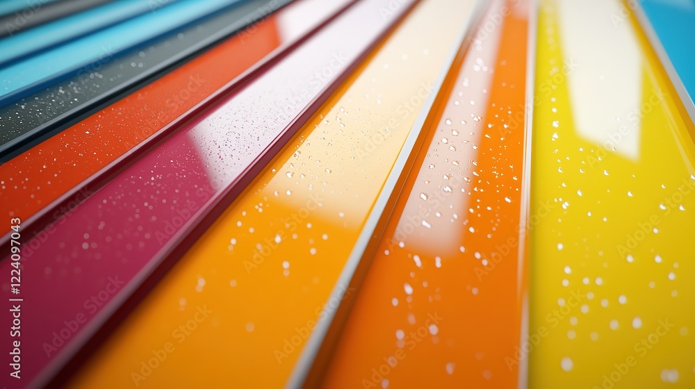 Fototapeta premium Grainy Powder Coating Surface: Modern Technology and Innovation in Action. A Visual Representation of Advanced Industrial Design and Manufacturing Techniques.