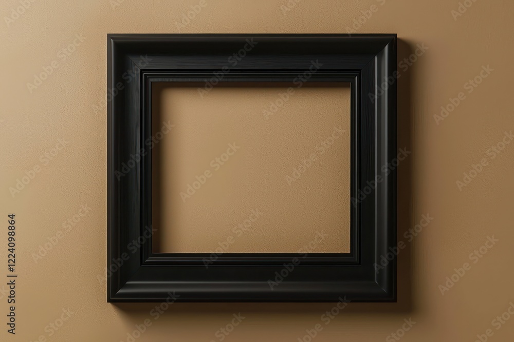 Neutral gradient background with modern black frame in 3D, clean lines. Neutral gradient background with modern black frame in 3D, clean lines.