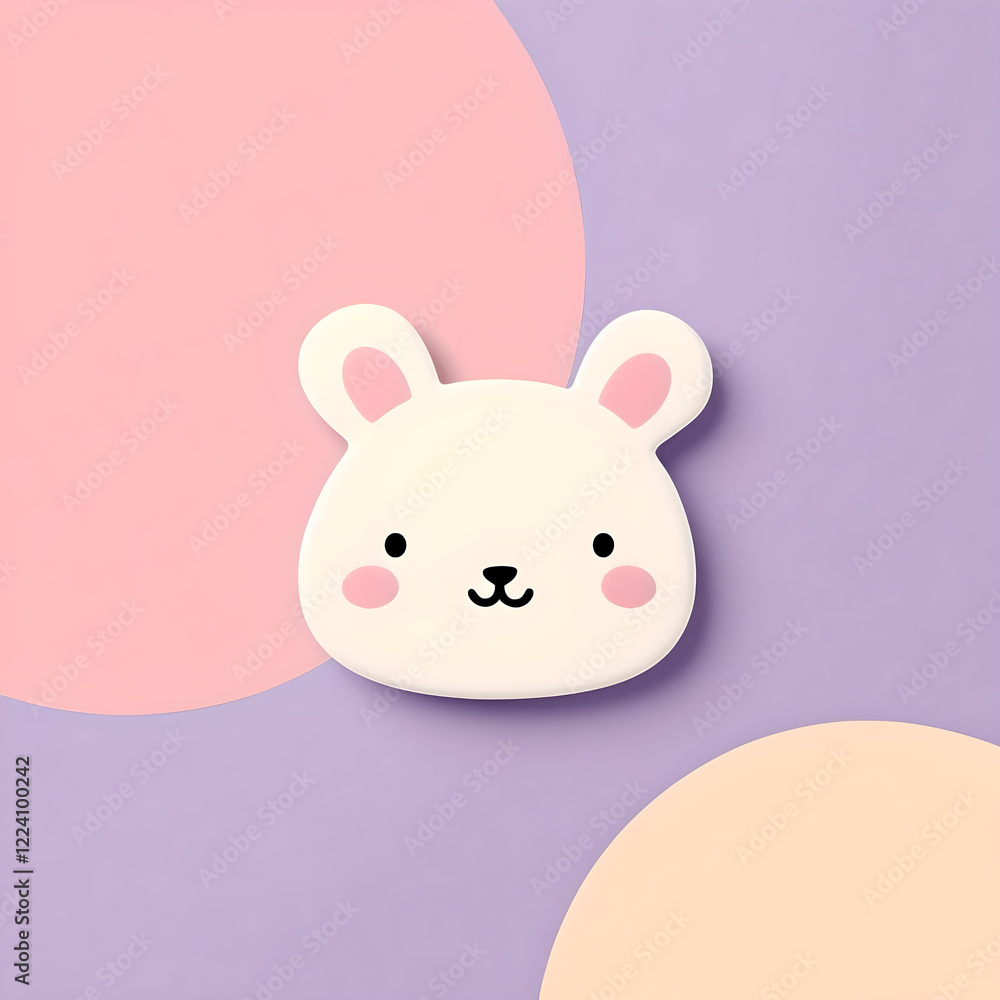 Naklejka premium cute backdrop