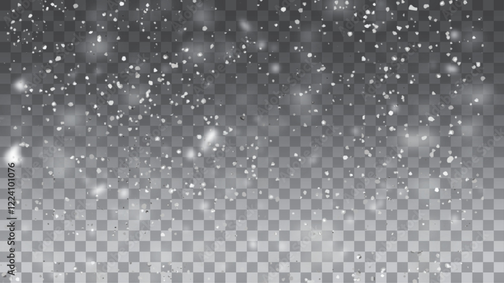 Snowflakes on a transparent background. Snow flakes, snow background. Heavy snowfall, snowflakes in different shapes and forms. Snowflakes on a transparent background. Snow flakes, snow background. Heavy snowfall, snowflakes in different shapes and forms.
