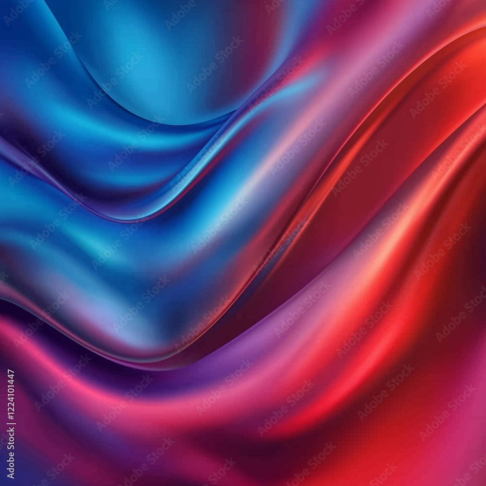 Obraz premium Abstract background with moving waves, generative AI illustration