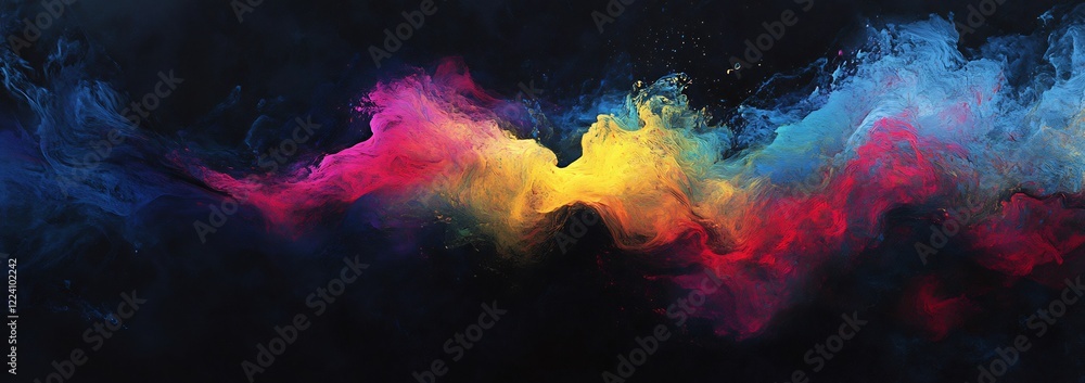 Abstract Colorful Nebula: A Symphony of Hues in Cosmic Dance Abstract Colorful Nebula: A Symphony of Hues in Cosmic Dance