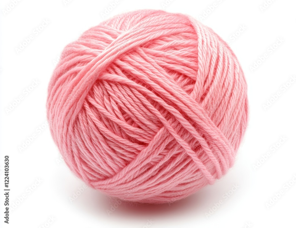 Pink yarn ball isolated on white background. (4) Pink yarn ball isolated on white background. (4)