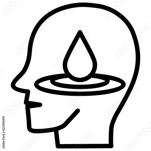 Concentration Outline Icon