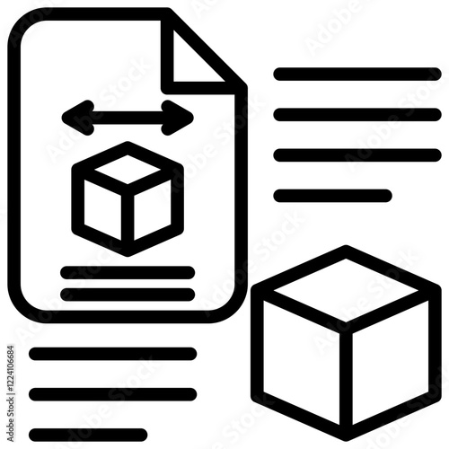 Custom Fit Outline Icon