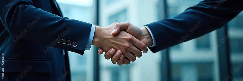 Obraz premium handshake between two professionals