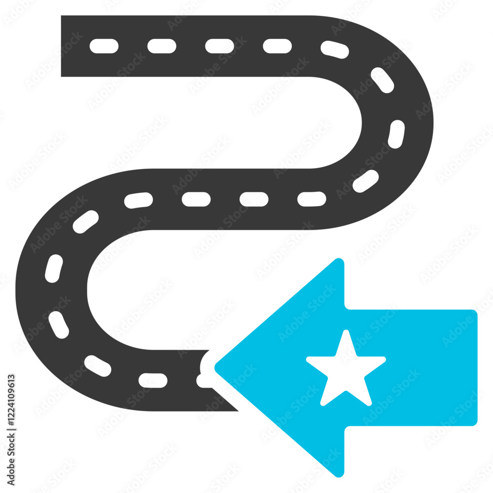 Specialization Track Glyph Blue Grey Icon Specialization Track Glyph Blue Grey Icon