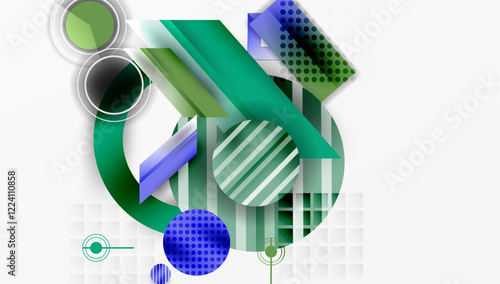 Dynamic complex geometric abstract background