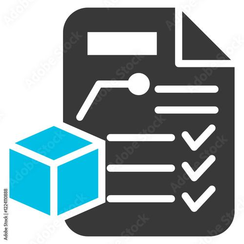 Detail Glyph Blue Grey Icon