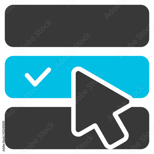 Selection Glyph Blue Grey Icon