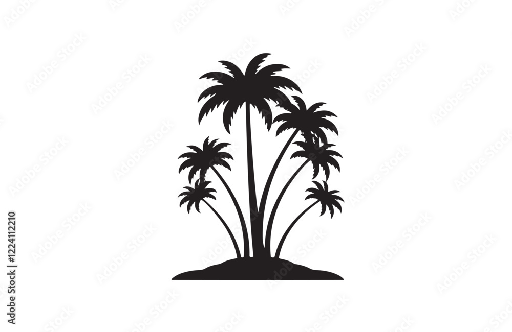 Elegant Palm Trees with Birds Flying Scene
Elegant Palm Trees with Birds Flying Scene