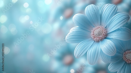 Serene Blue Flowers: A Dreamy Floral Display