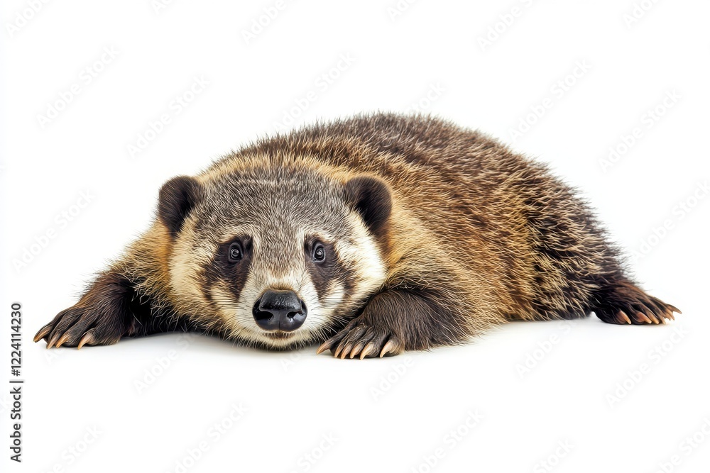 Fototapeta premium Badger isolated on white background