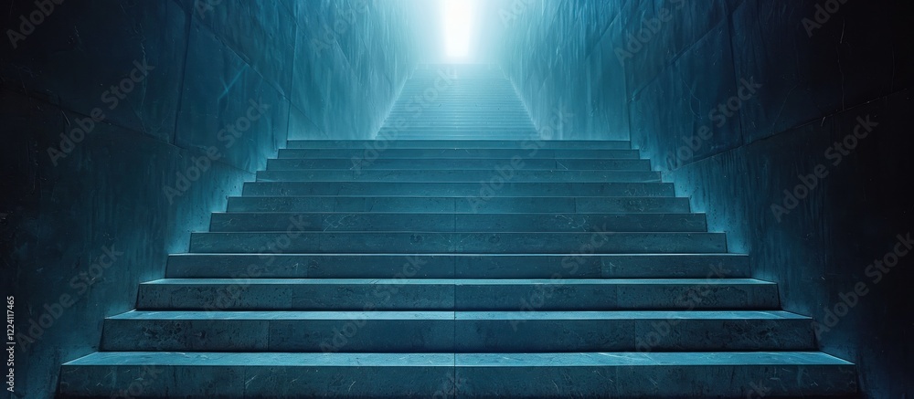 Fototapeta premium Stairway to Heaven - Abstract Concept of Ambition