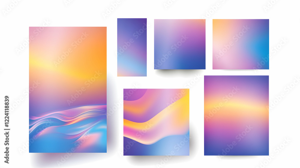 Pastel gradient backgrounds for website design Pastel gradient backgrounds for website design