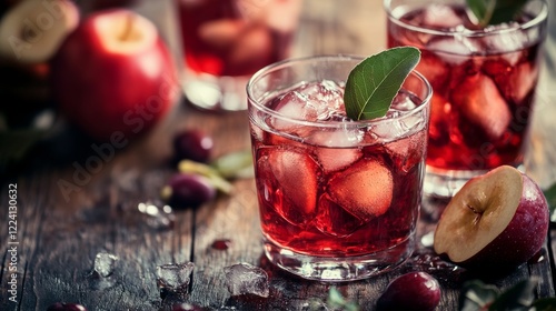 Autumnal Apple Cranberry Cocktails photo