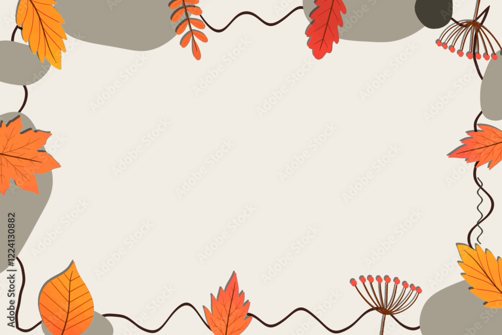 autumn background minimalist vector illustration autumn background minimalist vector illustration