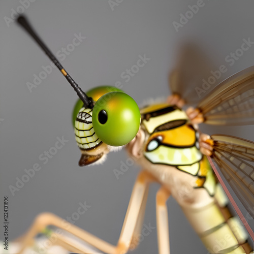 female green darner close up - detail photo