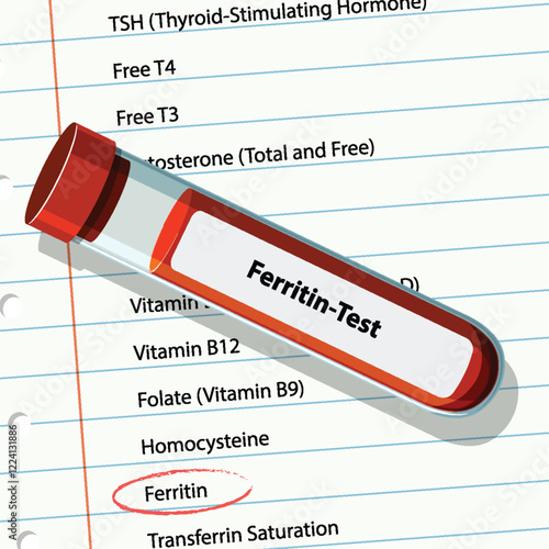 Medical Blood Test Illustration