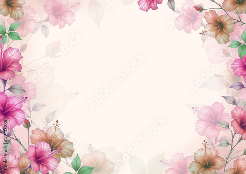 pink rose border
