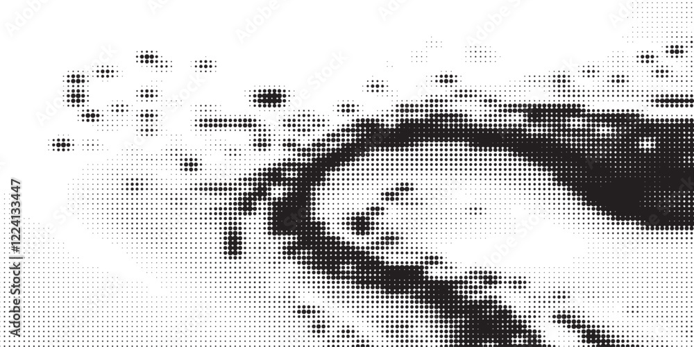 Halftone gradient. Dotted gradient, smooth dots spraying and halftones dot background seamless horizontal geometric pattern vector template set Halftone gradient. Dotted gradient, smooth dots spraying and halftones dot background seamless horizontal geometric pattern vector template set