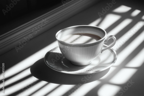 White Teacup And Saucer