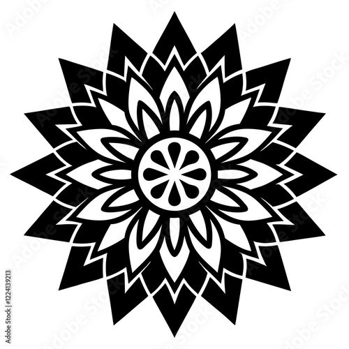 Minimalist Mandala Vector Design