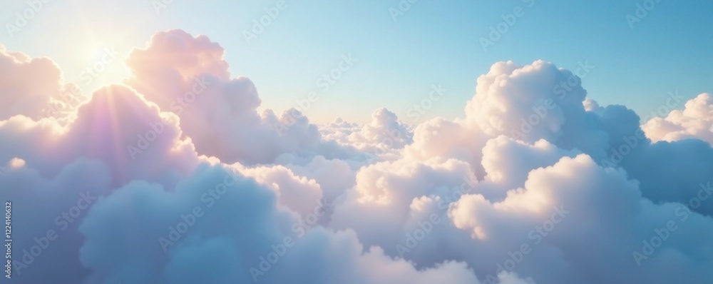 Softly falling cloud wisps amidst gentle breeze, misty, gentle Softly falling cloud wisps amidst gentle breeze, misty, gentle