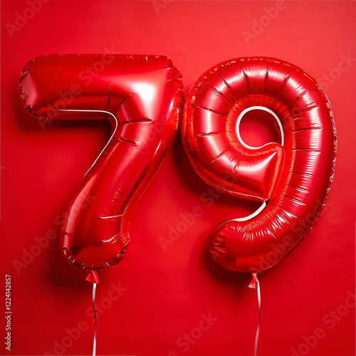 Seventy.Nine Red Balloons. A Festive Celebration photo