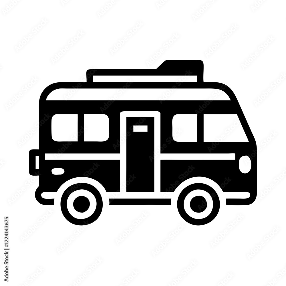 camper van icon design camper van icon design