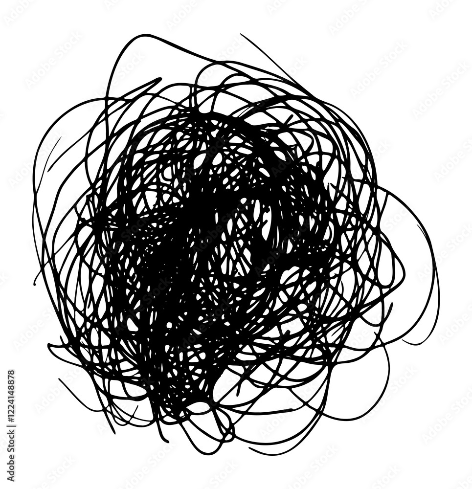 PNG A scribble abstract drawing black. PNG A scribble abstract drawing black.