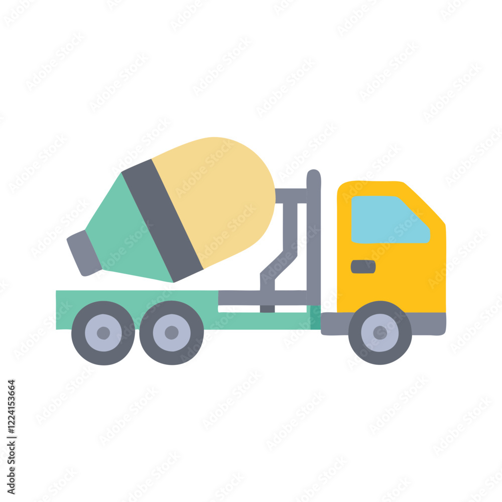 Fototapeta premium cement truck icon design