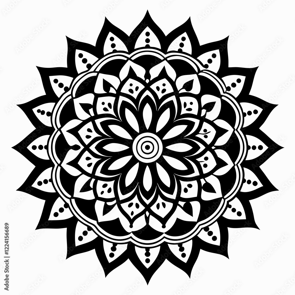 Zentangle Mandala Vector Design Zentangle Mandala Vector Design