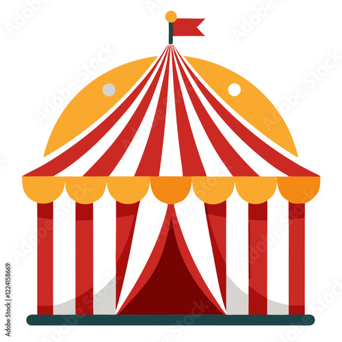 circus tent icon design