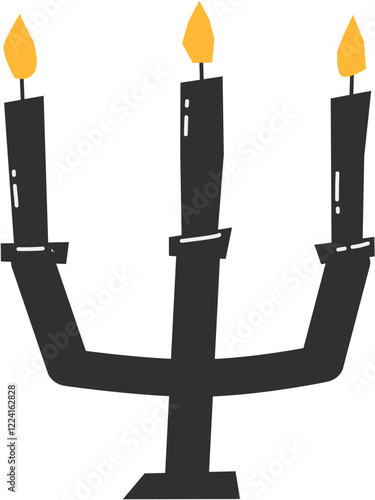 old candle holder halloween night