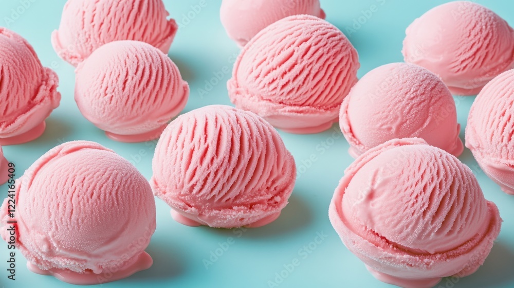 Obraz premium Pink Ice Cream Cones