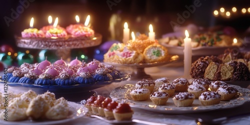 Wallpaper Mural Colorful Desserts for Birthday Party Torontodigital.ca