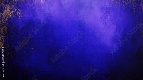 Deep Blue Textured Abstract Vintage Background Wallpaper Subtle Gold Accents
