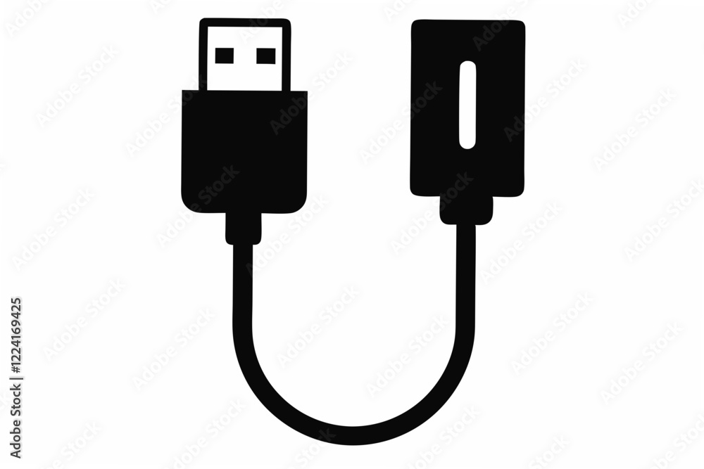 usb cabol silhouette usb cabol silhouette