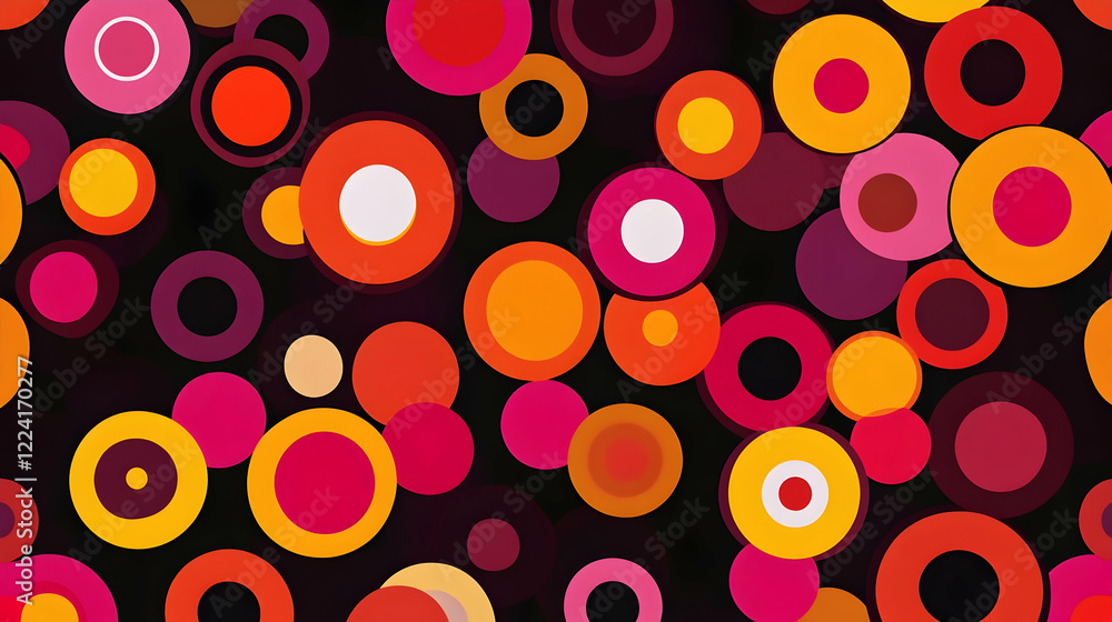 Abstract colorful circles background design Abstract colorful circles background design