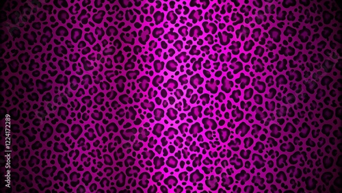 Leopard skin texture, red color, wild cat animal design
