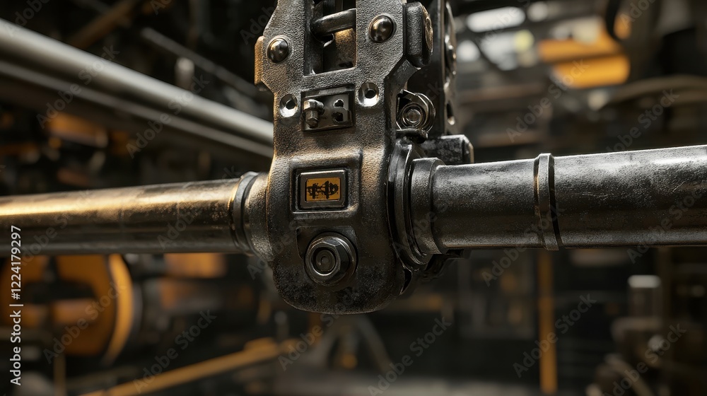 Detailed Industrial Machinery Close-Up Detailed Industrial Machinery Close-Up