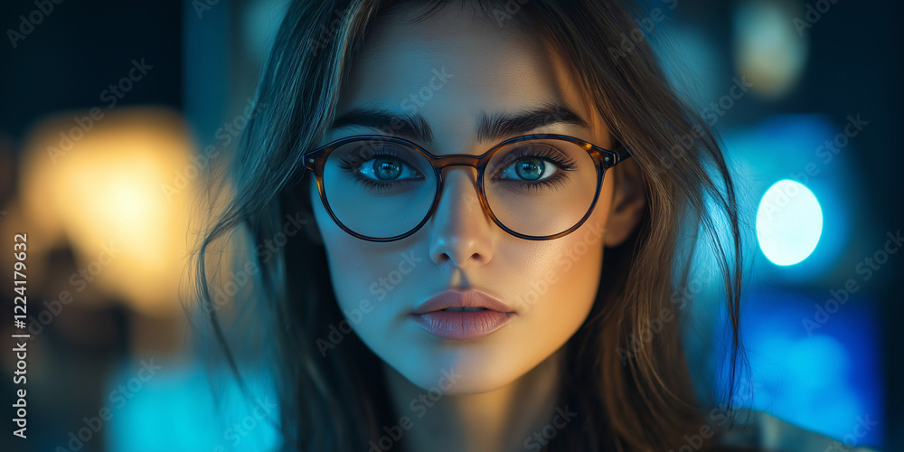 businesswoman wearing glasses diverse coworkers working brainstorming, discussing analyzing and planning business strategy businesswoman wearing glasses diverse coworkers working brainstorming, discussing analyzing and planning business strategy