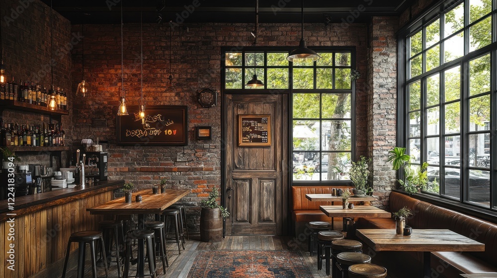 Rustic Charm: A Cozy Industrial-Style Bar Rustic Charm: A Cozy Industrial-Style Bar