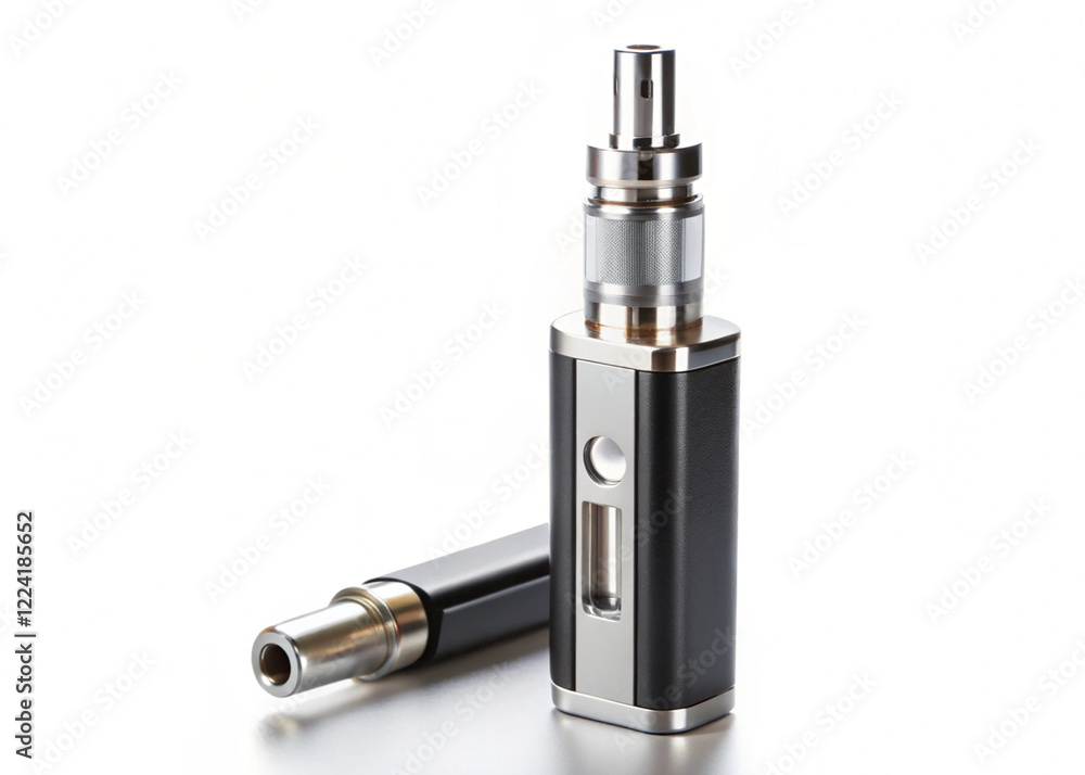 One electronic smoking device isolated on white One electronic smoking device isolated on white